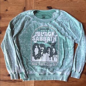 Recycled Karma Green Black Sabbath World Tour Sweater